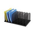 Safco Safco 3253BL   Onyx Mesh Desk Organizer - 8 Upright Sections - Black 3253BL